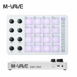 M-VAVE SMC-PAD controlador midi sem fio teclado de percussão adequado interface USB-C design portátil pequeno almofada midi - Image 1