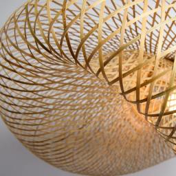 Design japonês Bamboo Birds Nest Chandelier, Hand-Woven, Personalidade Wave Hat, Criativo Hot Pot, Restaurante, Hotel Pingentes Lâmpadas - Image 6