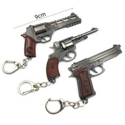 Game Gun Modelo P92, R45, R1895, Pingente Cosplay, Arma Anime Revolver, Chaveiro Mochila de Metal, Decoração Festa Halloween, Presente Coleção - Image 3