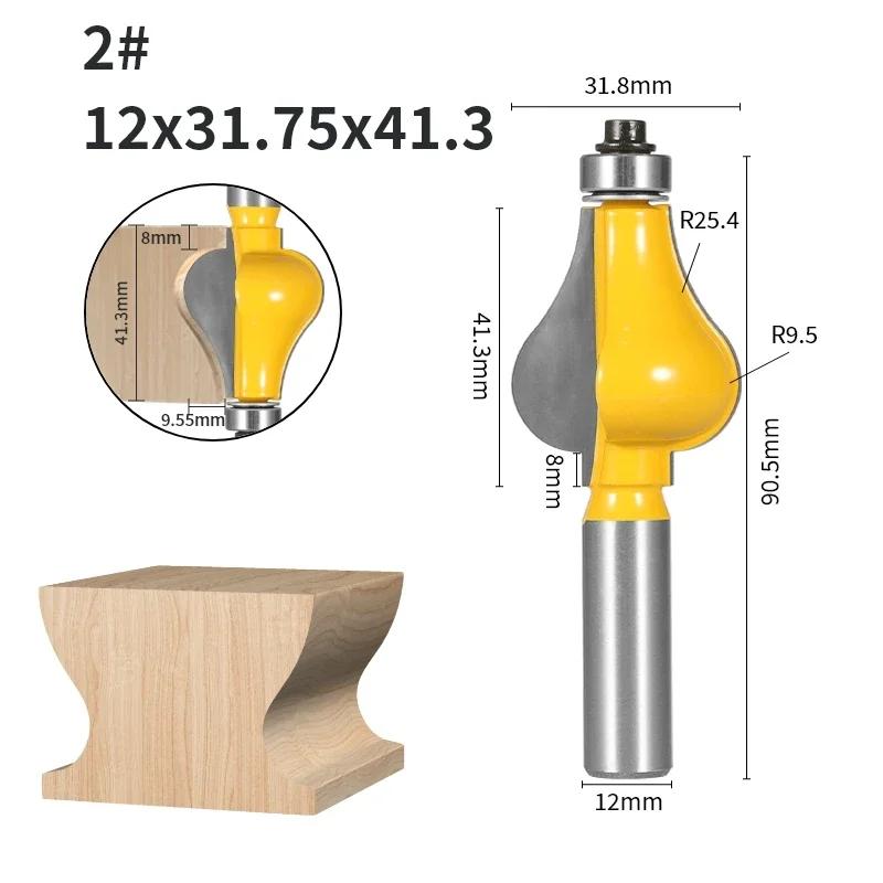 Corrimão Bit Router Bit para Carpintaria, fresa, Face Mill, cortador de madeira, 1Pc - Image 1