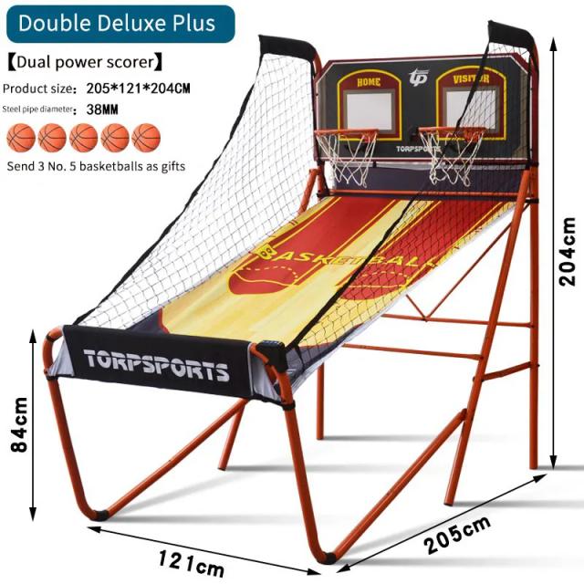 Quadro Eletrônico de Placar para Basquetebol: Máquina de Tiro Duplo para Treinamento em Esportes Indoor