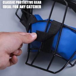 Máscara Full-Face Baseball Catcher, Ajuste Seguro Leve, Fornecer Proteção e Conforto, Não Obstruir Vista, Fácil de Usar - Image 3