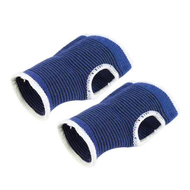 Luva Elástica Azul para Pulso e Mão - Bandagem Esportiva e Envoltório de Ginásio (2 Peças)