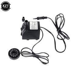 AC 220V 10W Fish Tank Filter Bomba submersível com luz LED para fontes Aquarium Air Fish Pond Tank Water Pump Supply EU Plug - Image 2