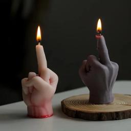 Dedo Médio Silicone Vela Mold, Gesto DIY, Aromaterapia Gesso, Sabão de Arte 3D, Artesanato De Resina, Moldes De Fundição, Presentes De Festa De Férias - Image 4