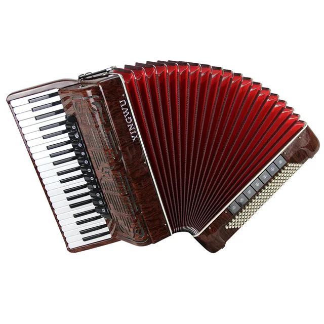 Piano Acordeão Profissional com 41 Teclas e 120 Registros: O Instrumento Musical Ideal para Performances Incríveis