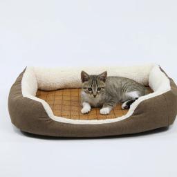Esteiras quentes espessadas para animais de estimação, cama para cães, cama para gatos, sofá adequado, todas as estações - Image 1