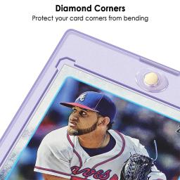 Suporte de cartão magnético para cartões comerciais, mangas claras, esportes de beisebol acrílico, brinquedo de jogar estrelas, presente para crianças, 2.87x4.33 ", 35PT, 1pc - Image 5