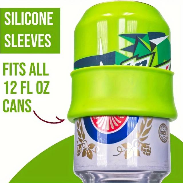 Capa de Silicone para Lata de Cerveja: Transforme sua Lata em Refrigerante - Perfeita para Banhistas, Escritório e Festas, 1 Unidade