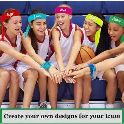Logotipo personalizado unisex elástico bandanas hairband antitranspirante esportes bandana suor-absorvente headwear fitness suor guia cinto - Image 6