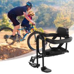 Assento infantil para ciclismo, assento de liga frontal preto, acessórios de ciclismo portátil, assento infantil para crianças de 2 anos a - Image 6