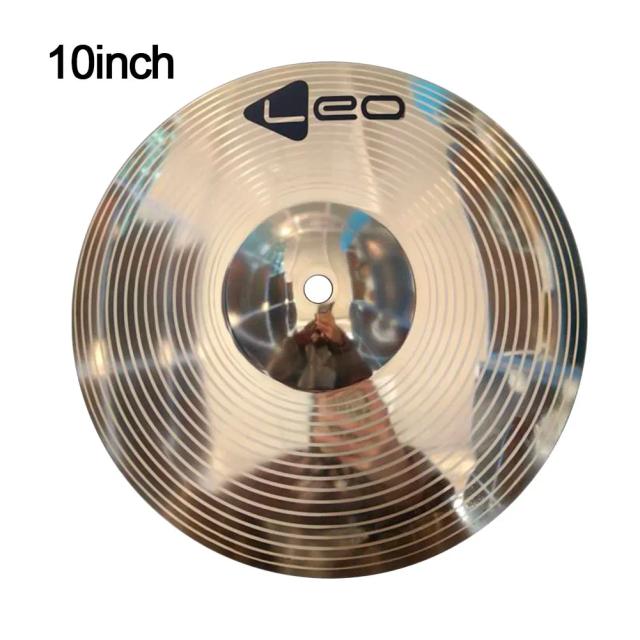 Pratos de Bronze para Percussão de 8 a 10 Polegadas - Acessórios de Hi-Hat para Jazz e Instrumentos Musicais em Latão Dourado