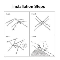 WESTTUNE-Mesa dobrável de acampamento leve, mesa Oxford Roll-Up, liga de alumínio portátil, mesas turísticas para piquenique ao ar livre, 1680D - Image 6
