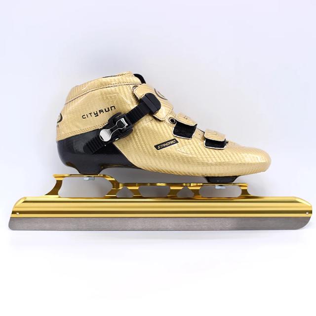 FLYDAZZLE Patins de Gelo de Velocidade Duplo Uso Profissional Corrida 30-45#