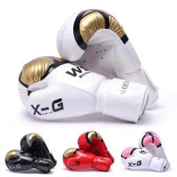 Luvas de Boxe Profissionais para Homens e Mulheres, Treinamento, Luta, Couro PU, Respirável, Karatê, Kickboxing, Muay, 10, 12oz - Image 1