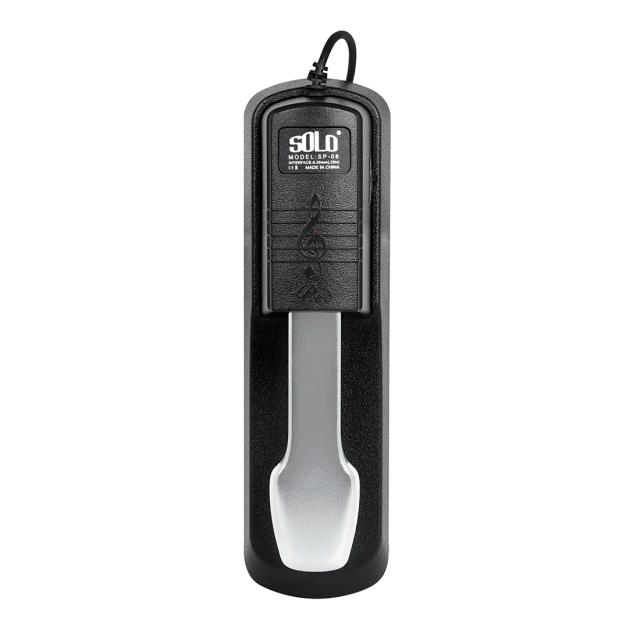 Pedal Amortecedor para Teclado Piano - Acessório Preto 6,35mm com Som Forte e Conexão Plugável