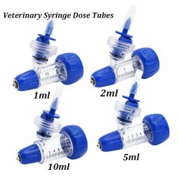 Veterinária Ajustável Seringa Contínua Dose Tubos, Animal Vaccine Injector, Medicine Feeder Acessórios, 1 ml, 2 ml, 5 ml, 10ml - Image 1