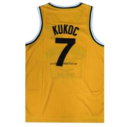 Jersey de basquete masculino, todos os costurados camisa do esporte, camisas de futebol, Tahi, Kukoc, Stravinsky, Polônia, 7, tamanhos S a 3XL - Image 3