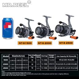 marca mr. carretel de pesca giratório, carretel de linha de liga rasa, braço de metal cnc, fiança dobrável, ajuste de arrasto dobrável, adequado para carretel de fundição - Image 6