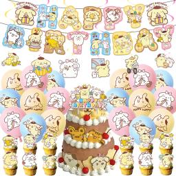 Pom Pom Purin Birthday Party Decoração, balão, banner, fundo, bolo Topper, Fontes de festa de aniversário, Baby Shower - Image 3