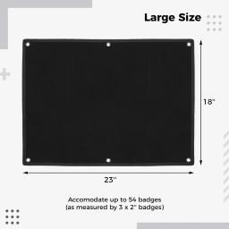Placa de remendo auto-adesiva impermeável, suporte do organizador, painel de exibição com superfície de loop, painel para combate com gancho - Image 5