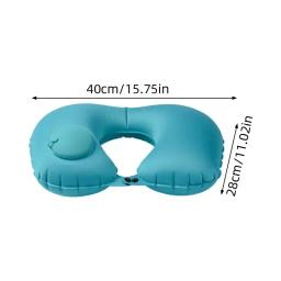 U Forma Pescoço Almofada para Avião e Carro, Travesseiro Inflável Ar Automático, Comprimir Anel, Viagem ao Ar Livre - Image 6