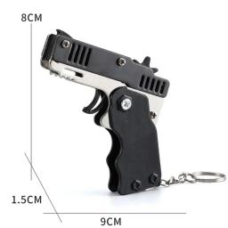 Toy Gun Simulação para crianças, Tiro Competitivo, Presente para meninos, Stretch, Dobrável, Pode ser disparado, Elástico - Image 5