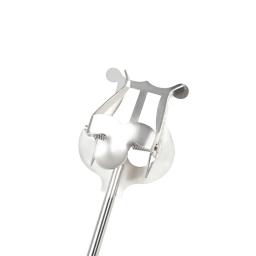 Portátil Tenor Horn Sheet Music Stand, Euphonium Silver Metal, Marching Music Stand, Acessórios para instrumentos de sopro, Peças - Image 5