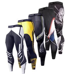 Calça de Compressão Masculina, Roupa Esportiva, Leggings de Treino, Ginásio, Calças Skinny, Calças Esportivas, Calças Justas de Corrida - Image 1