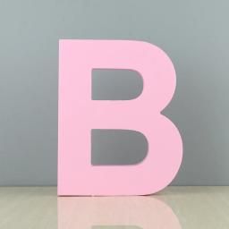 1 pçs 15cm letras de madeira arte decorativa artesanato decoração para casa festa de aniversário do casamento alfabeto decoração diy personalizado nome design - Image 1