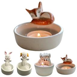Lâmpada de aromaterapia para amantes de animais, patas aquecendo, luz perfumada, castiçal bonito dos desenhos animados, gato, cachorro, coelho, raposa - Image 1