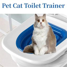 Kit De Treinamento De Banheiro De Gato, Treinador Reutilizável, Caixas De Lixo, Limpeza De Animais De Estimação, Animais De Estimação, Ensine Gatos a Usar - Image 2