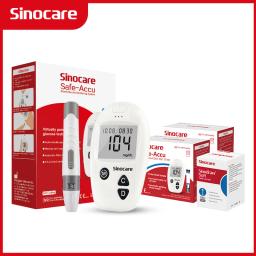 Sinocare Safe-Accu Medidor de Glicose no Sangue, Kit Glucometer, Tester Diabetes, Monitor de Açúcar Médico, 50 ou 100 tiras - Image 1