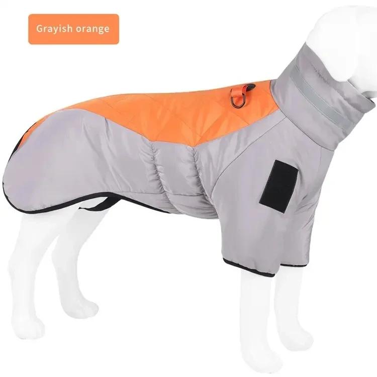 Jaqueta grossa para cães grandes, Roupas impermeáveis, Casaco Refletivo Pet, Traje Labrador, Macacão Doberman, Roupas quentes de inverno - Image 1