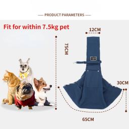 Confortável bolsa de ombro crossbody para animais de estimação, viagens ao ar livre, gato portátil e filhote de cachorro - Image 2