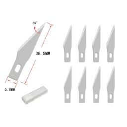 Precision Aluminum Alloy Cutter Blades Set, ferramentas manuais, artesanato, Hobby Paper Cutting, escultura, DIY Repair Tool, 8pcs - Image 1