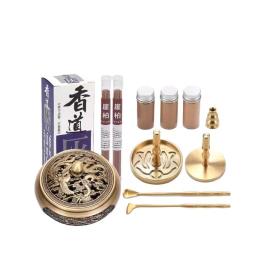 Portátil latão incenso fazendo kit, cera derreter queimador, DIY artesanal fragrância selo, ferramentas de moldagem, acessórios, 2023 - Image 6