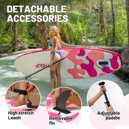 Paddle Board inflável para adultos, acessórios SUP, Stand Up, impermeável, 320x81x15cm - Image 5