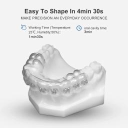 Dental Impression Rubber Material, Silicone Soft Putty, Transparente, Corpo Leve Putty, Material de moldagem - Image 3