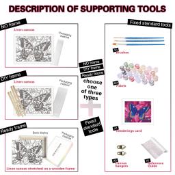 RUOPOTY-Pintura Por Números Starter Kit, Alpacas e Cães, Óculos de desgaste, Pintura Imagem, Art Supplies, Home Decor - Image 5