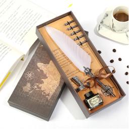 Retro Vintage Caligrafia Pena Dip Pen, Canetas, Conjunto De Tinta De Escrita, Papelaria, Quill Criativo, Tinta Não Incluída - Image 3