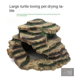 Resina Tartaruga Escada para Répteis, Répteis para se esconder da casa, Grande plataforma de secagem, Suprimentos para tartarugas - Image 3