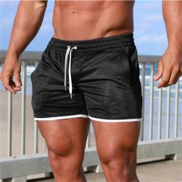 Calções de treino masculino, Roupa de Fitness masculina, Corrida, Musculação, Ginásio, Desporto, Casual, Corrida - Image 3