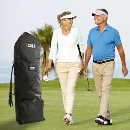 Sacos De Avião De Viagem De Golfe Com Roda E Alças De Ombro Destacáveis, Dobrável Golf Club Travel Cover, Aviation Bag - Image 3