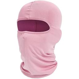 Fuinloth rosa balaclava máscara facial verão resfriamento pescoço gaiter protetor UV motocicleta cachecol de esqui para homens e mulheres - Image 1