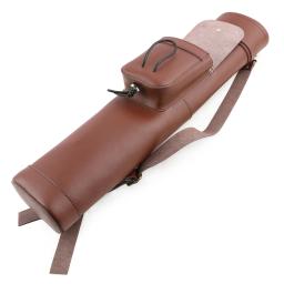 Arco e flecha aljava com grande capacidade, conveniente saco de couro, ombro e costas, tiro ao ar livre e acessórios de caça, segure 20-30 Arrows - Image 3