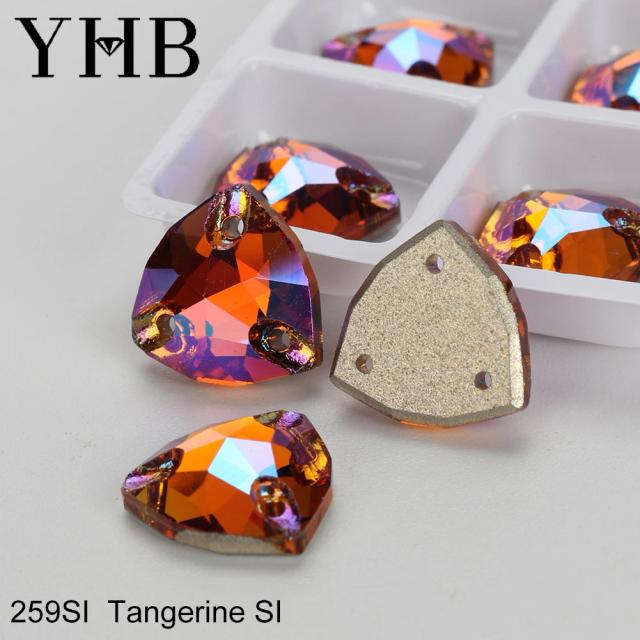 Strass Costurado YHB em Cristal AB de Qualidade Superior para Roupas e Bolsas