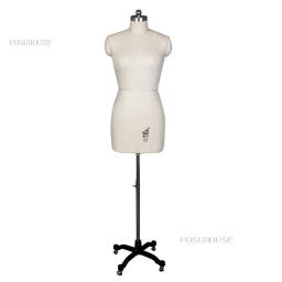 Manequim de costura alfaiate feminino parte superior do corpo modelo padrão internacional para design de roupas e vestido forma suporte pode ser pinado - Image 2