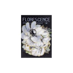 20 pcs/pacote noite escura flores brancas impermeável adesivos decorativos - Image 5