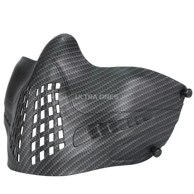 Máscara Tática Meia Face Respirável para Treinamento em CS e Airsoft - Protetor de Boca Multicolorido e Acessórios para Paintball